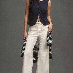 Paige Ari High Rise wide Leg Quartz Sand Pants
